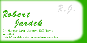 robert jardek business card